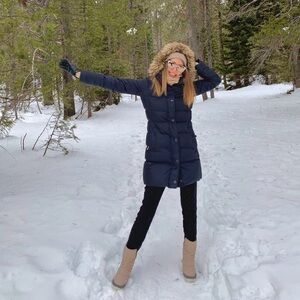 Tommy Hilfiger Navy Puffer Jacket Super Warm